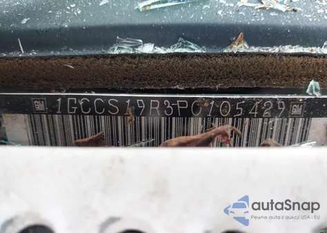 1993 Chevrolet S Truck S10 из США, поврежденный, VIN 1GCCS19R3P0105429